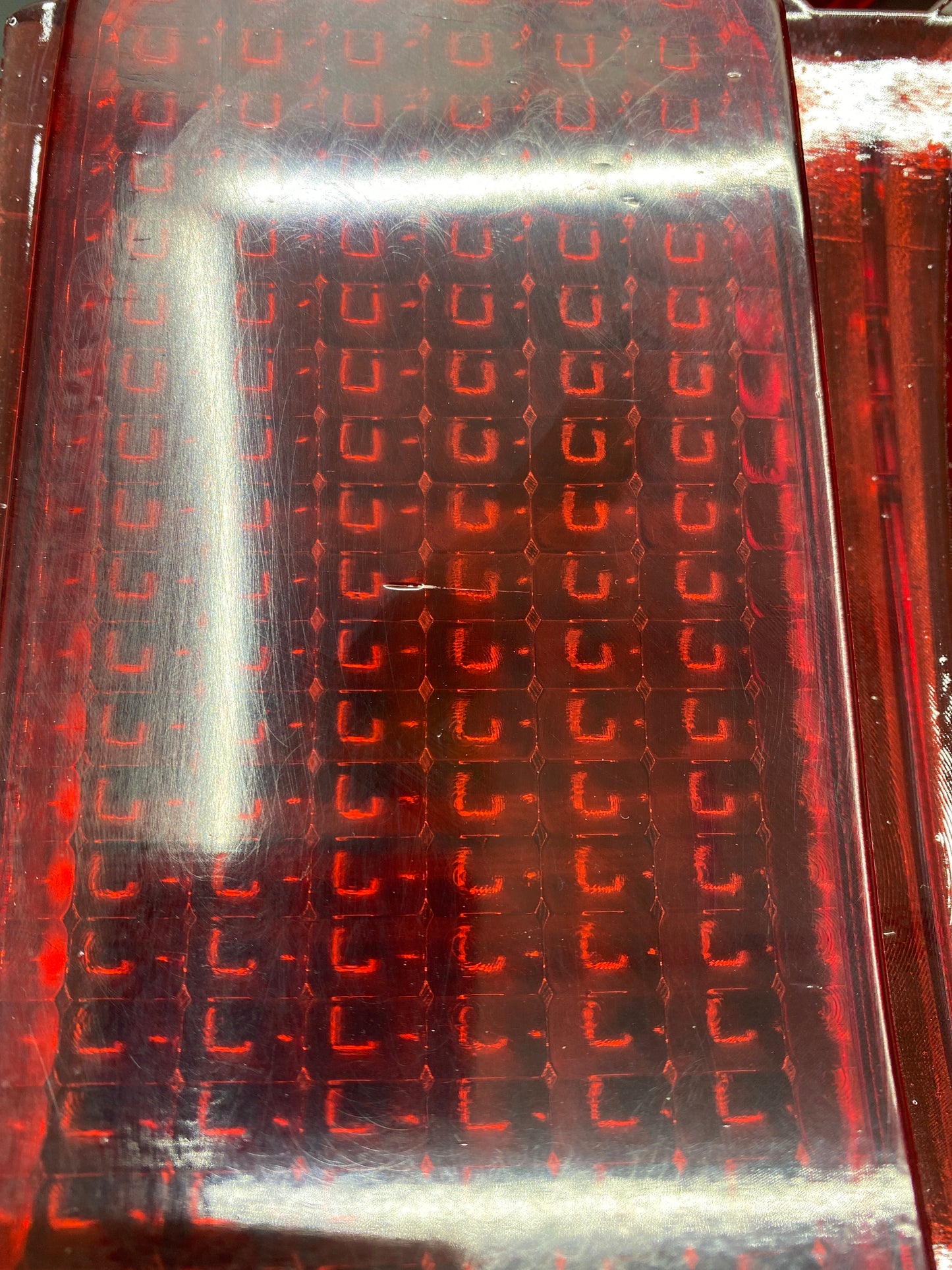 Blemished 1969 Ford Mustang Flush Mount Taillight Lens Conversion (Bezel Delete)