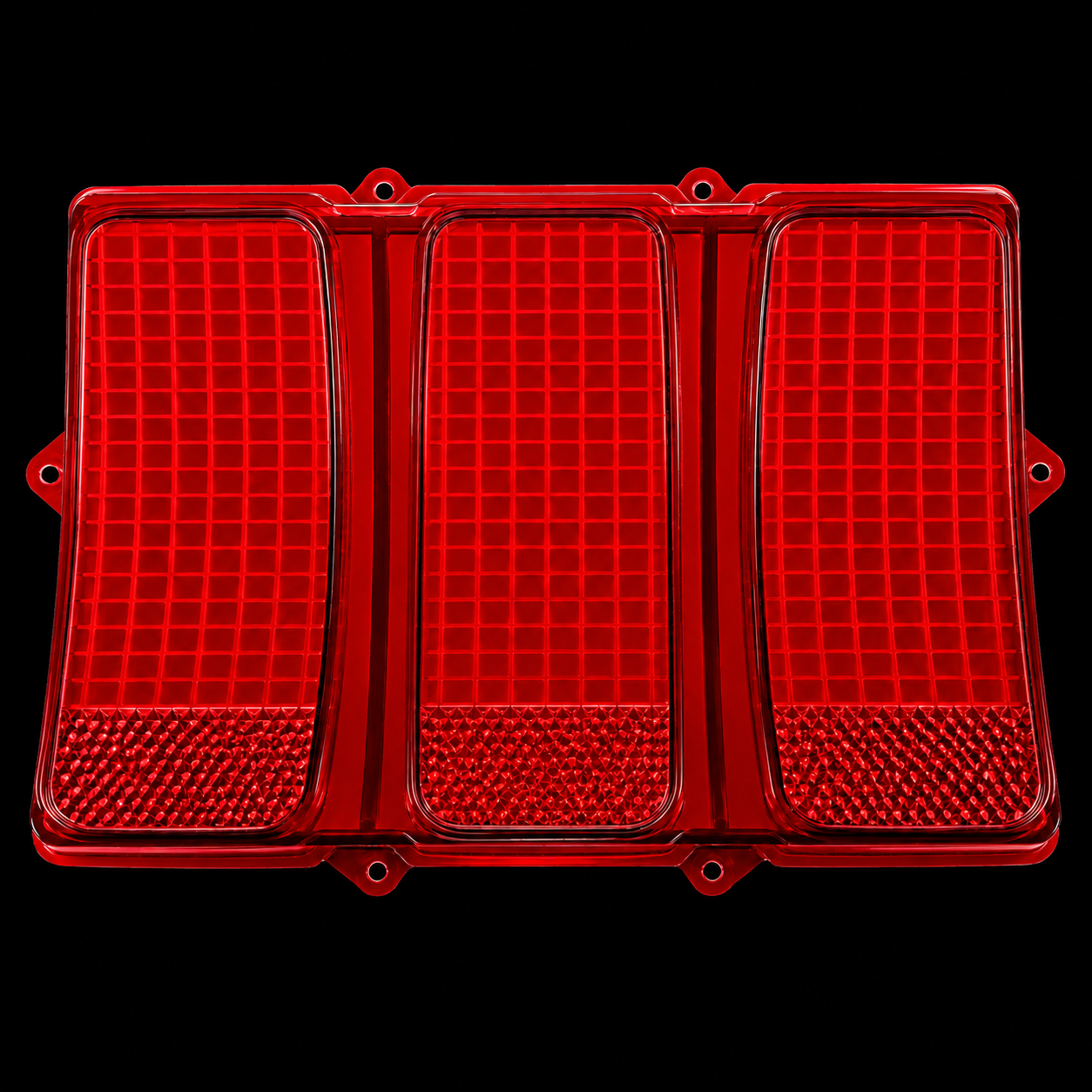 1969 Mustang Flush Mount Taillight Lenses – Bezel Delete