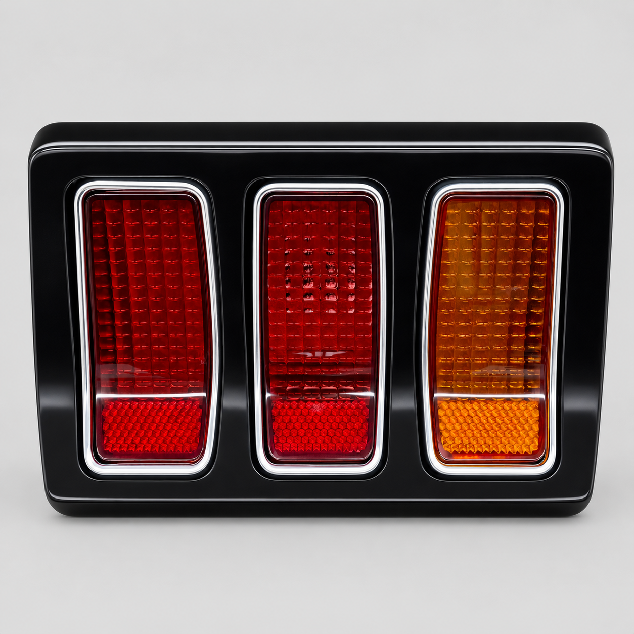1969 Mustang Euro Style Taillight Lenses – Trim Ring Compatible
