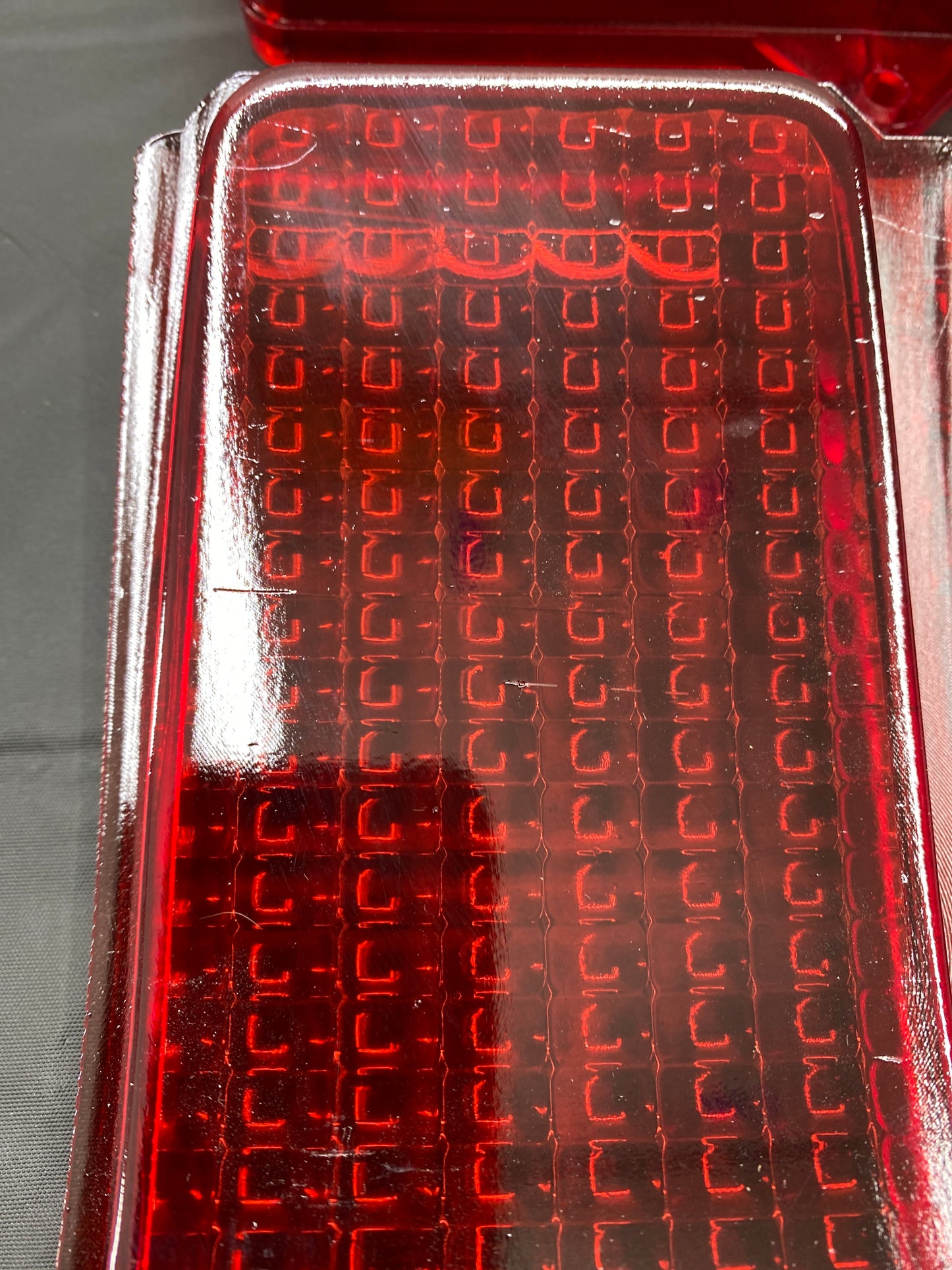 Blemished 1969 Ford Mustang Flush Mount Taillight Lens Conversion (Bezel Delete)Red