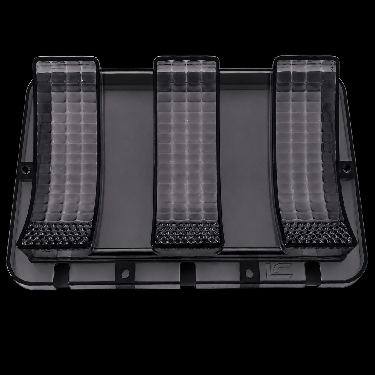1967-1968 Mustang Smoked Square Taillight Set