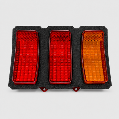 1969 Mustang Euro Style Taillight Lenses – Trim Ring Compatible